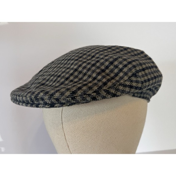 C&A CANDA Wool Blend Blue Cabby Hat Newsboy-Style Golf Flat Cap Sz 56 6 7/8 - Picture 1 of 9